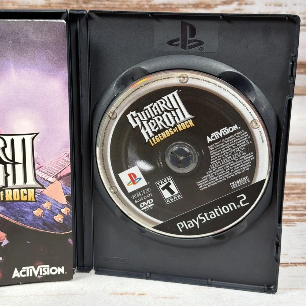 Guitar Hero lll 3: Legends of Rock (Playstation 2 PS2, 2007) Complete Manual CIB
